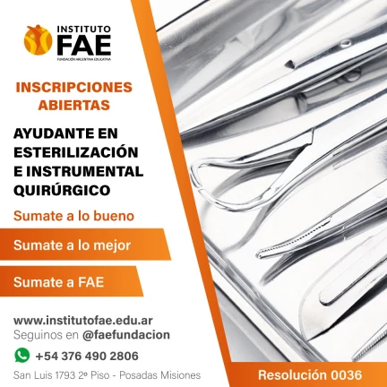 Ayudante en esterilización e instrumental quirúrgico